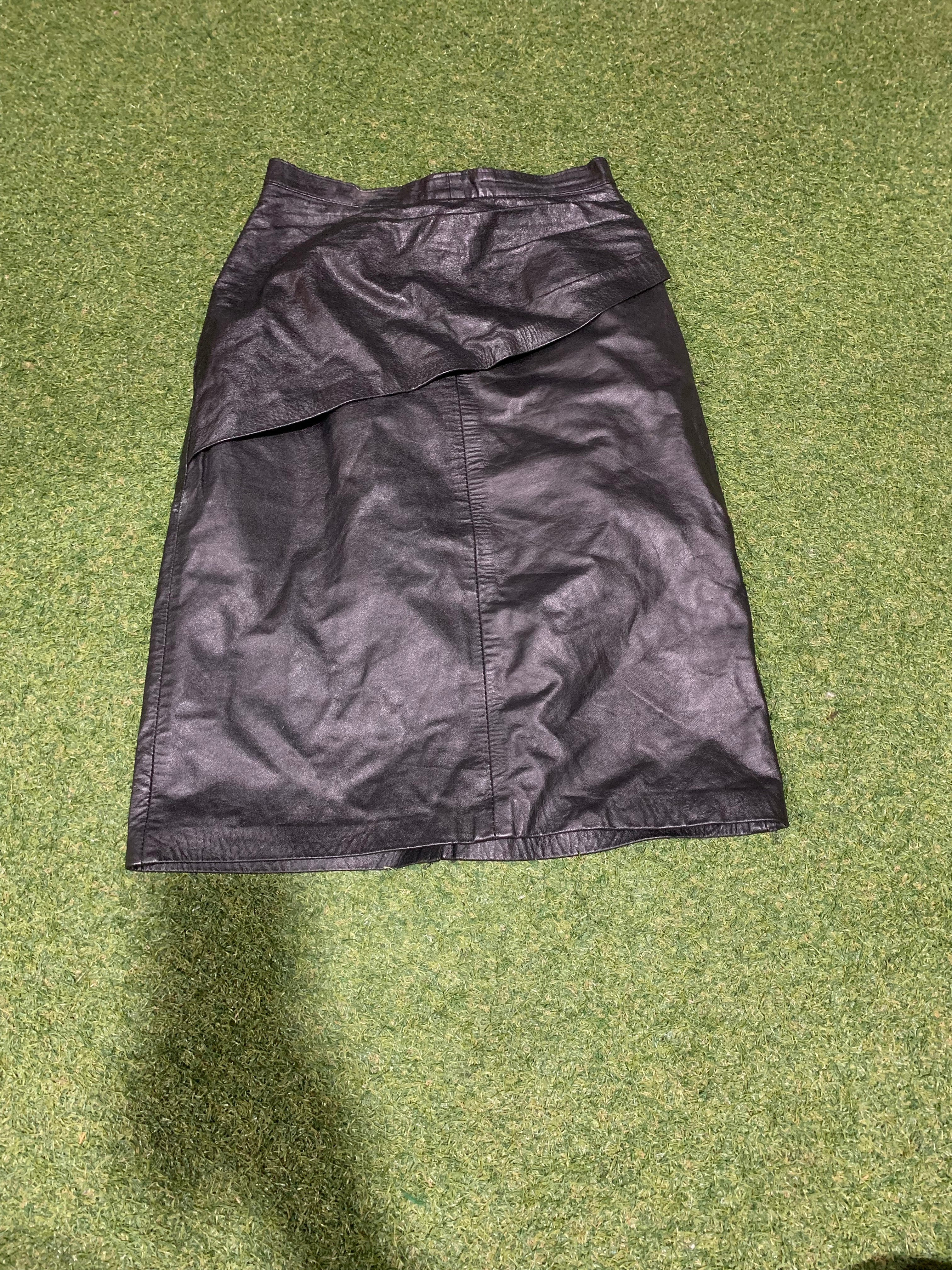 Black Leather Skirt