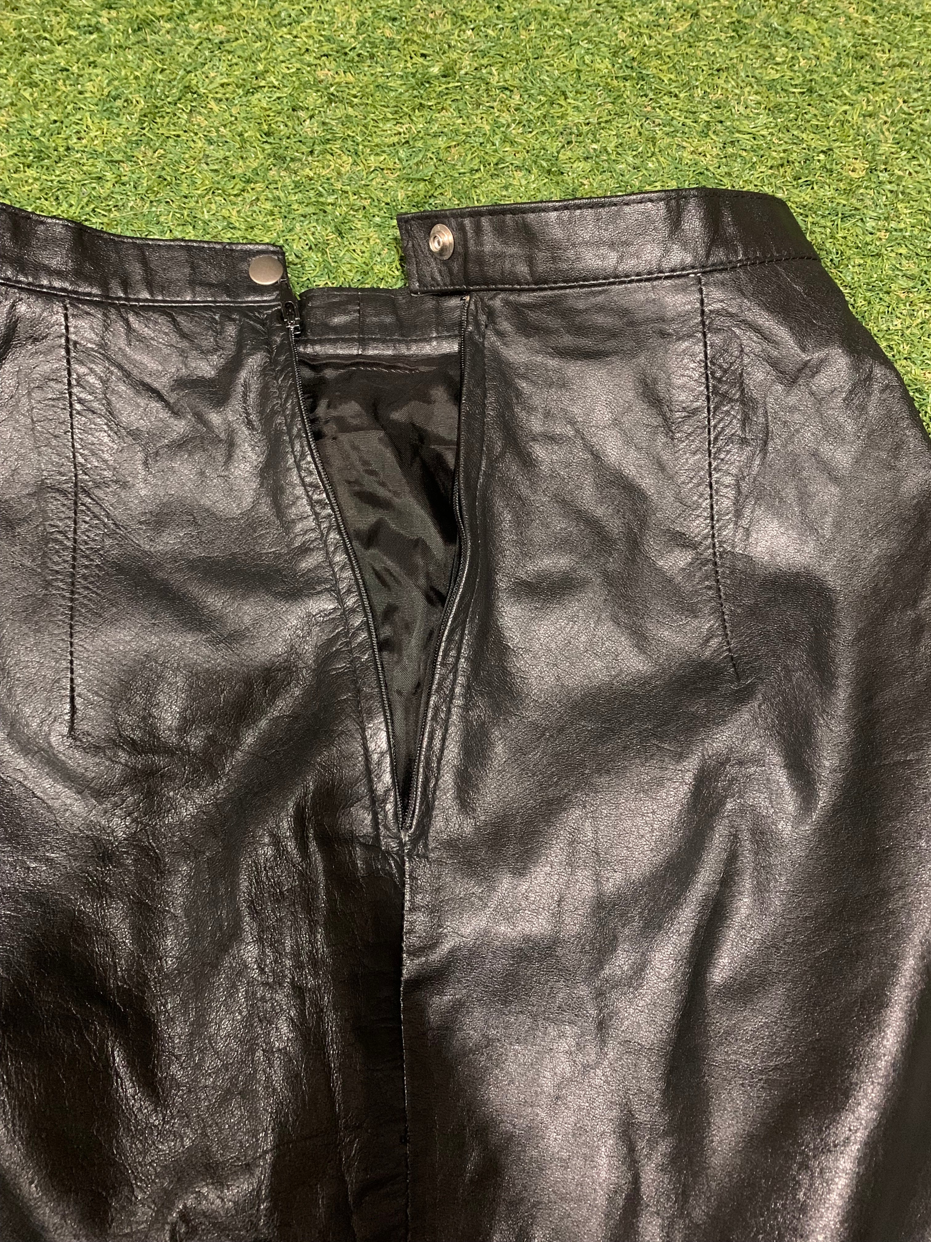 Black Leather Skirt